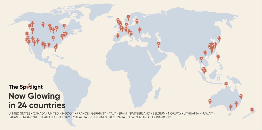 To Our First Friends: Lighting Up 24 Countries with The Spotlight
